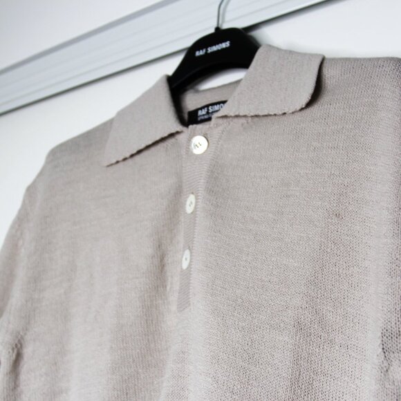 BNWT SS22 RAF SIMONS WOOL POLO SHIRT M - Picture 4 of 12